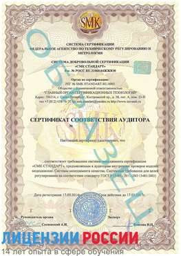 Образец сертификата соответствия аудитора Алушта Сертификат ISO 13485